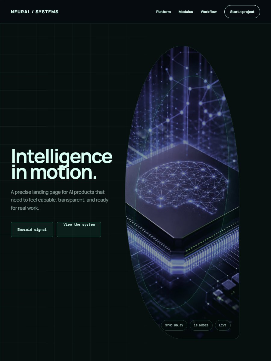 Neural Systems website preview