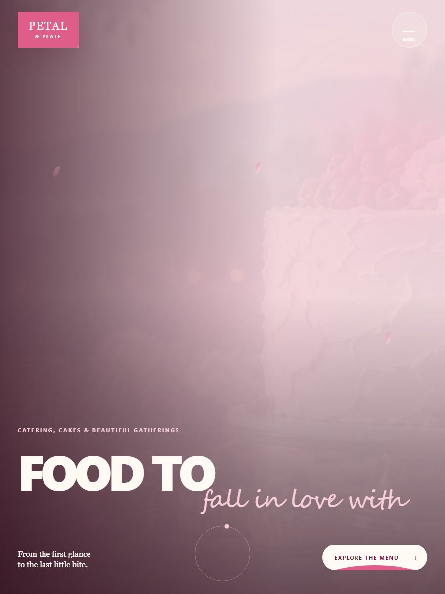 Petal & Plate website preview
